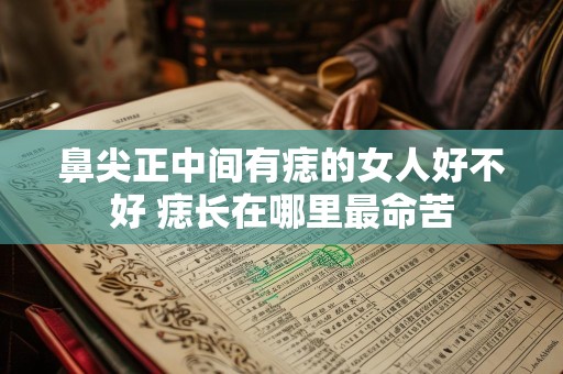 鼻尖正中间有痣的女人好不好 痣长在哪里最命苦