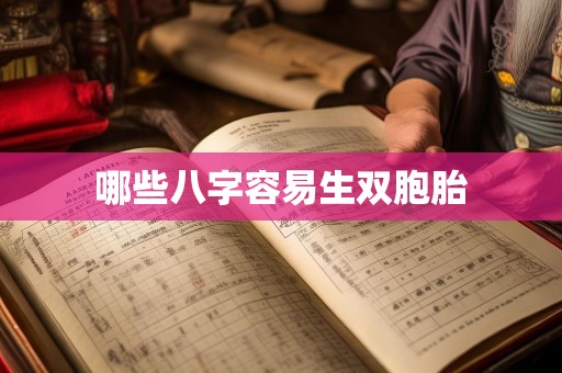 哪些八字容易生双胞胎