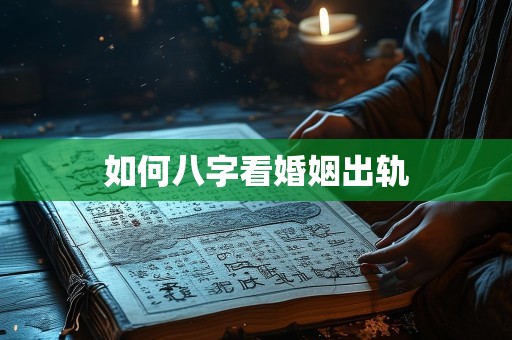 如何八字看婚姻出轨