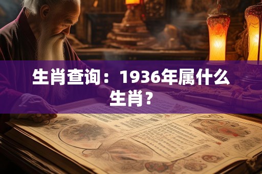 生肖查询：1936年属什么生肖？