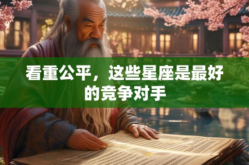 看重公平，这些星座是最好的竞争对手