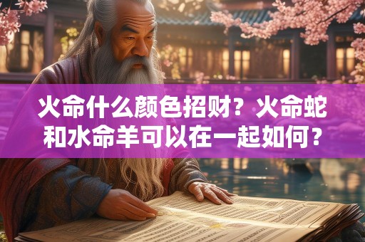 火命什么颜色招财？火命蛇和水命羊可以在一起如何？