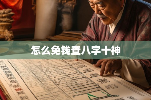 怎么免钱查八字十神