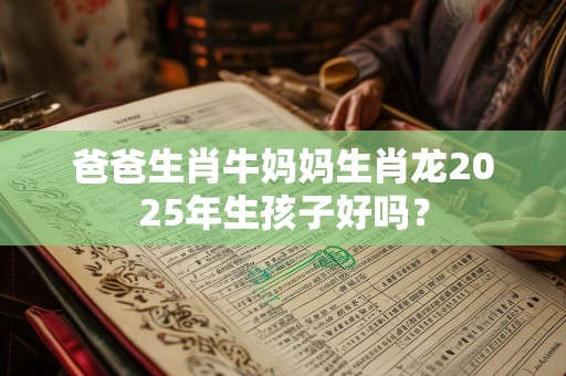 爸爸生肖牛妈妈生肖龙2025年生孩子好吗？
