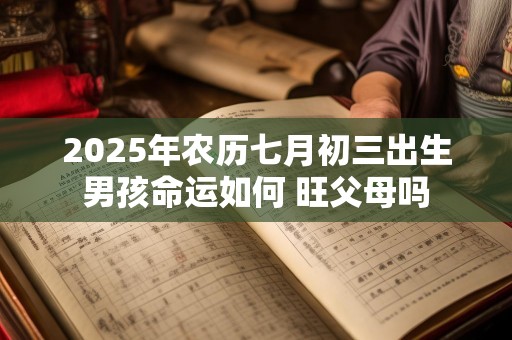2025年农历七月初三出生男孩命运如何 旺父母吗