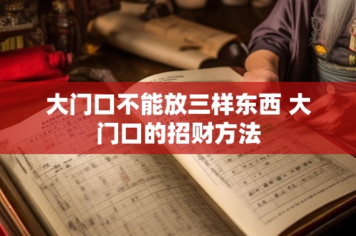 大门口不能放三样东西 大门口的招财方法