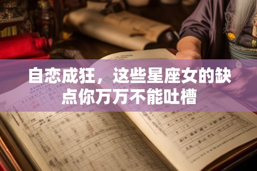 自恋成狂，这些星座女的缺点你万万不能吐槽