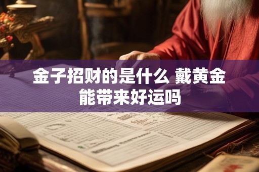 金子招财的是什么 戴黄金能带来好运吗