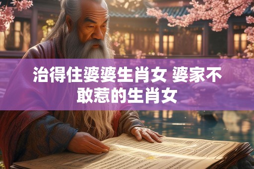 治得住婆婆生肖女 婆家不敢惹的生肖女
