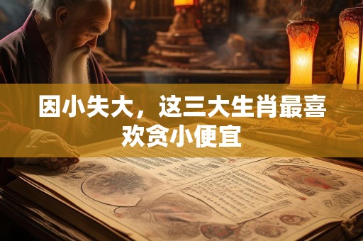 因小失大，这三大生肖最喜欢贪小便宜
