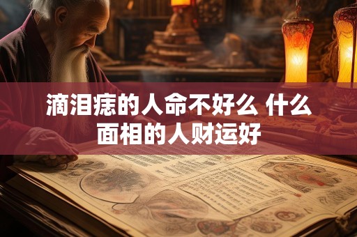 滴泪痣的人命不好么 什么面相的人财运好