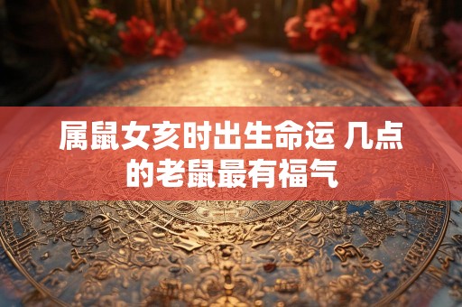 属鼠女亥时出生命运 几点的老鼠最有福气