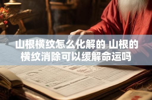 山根横纹怎么化解的 山根的横纹消除可以缓解命运吗