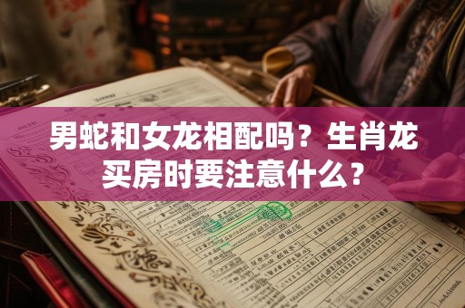 男蛇和女龙相配吗？生肖龙买房时要注意什么？