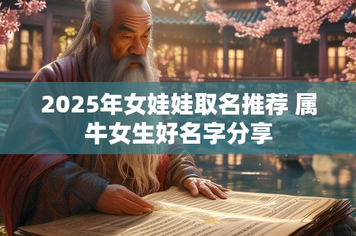 2025年女娃娃取名推荐 属牛女生好名字分享