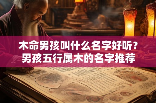 木命男孩叫什么名字好听？男孩五行属木的名字推荐