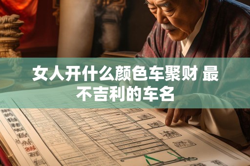 女人开什么颜色车聚财 最不吉利的车名