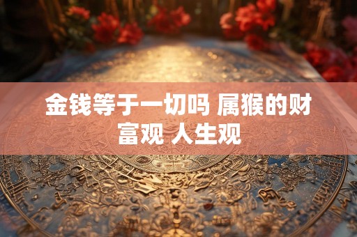 金钱等于一切吗 属猴的财富观 人生观
