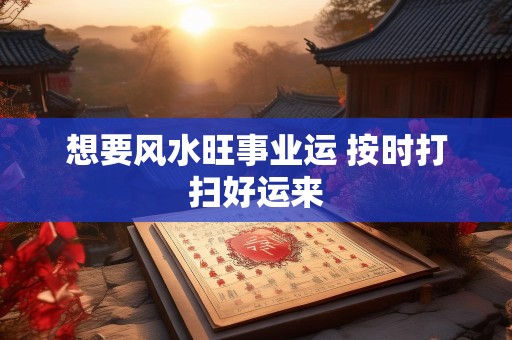 想要风水旺事业运 按时打扫好运来