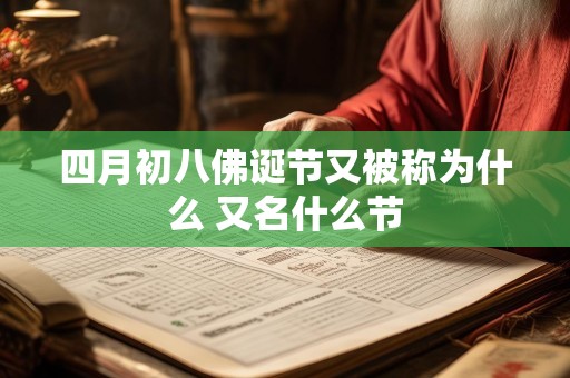 四月初八佛诞节又被称为什么 又名什么节