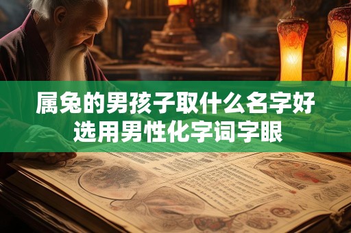 属兔的男孩子取什么名字好 选用男性化字词字眼