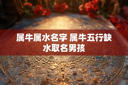 属牛属水名字 属牛五行缺水取名男孩