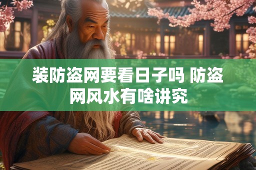 装防盗网要看日子吗 防盗网风水有啥讲究