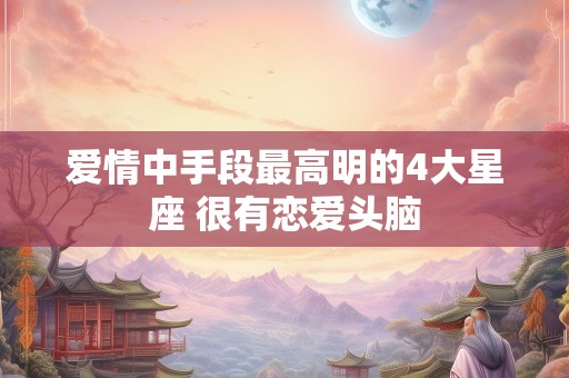 详细阅读:爱情中手段最高明的4大星座 很有恋爱头脑 爱情中手段最高明的4大星座 很有恋爱头脑
