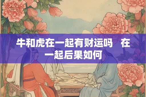 牛和虎在一起有财运吗   在一起后果如何