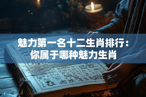 魅力第一名十二生肖排行：你属于哪种魅力生肖