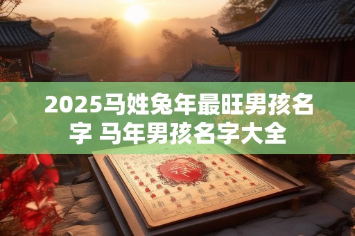 2025马姓兔年最旺男孩名字 马年男孩名字大全