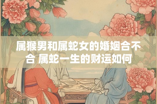 属猴男和属蛇女的婚姻合不合 属蛇一生的财运如何
