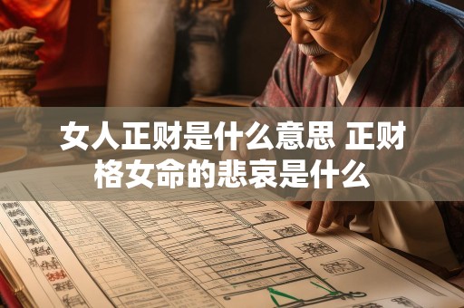 女人正财是什么意思 正财格女命的悲哀是什么