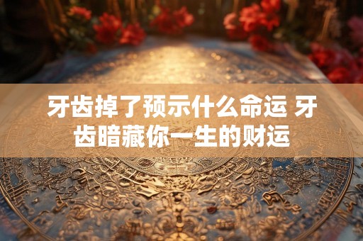 牙齿掉了预示什么命运 牙齿暗藏你一生的财运