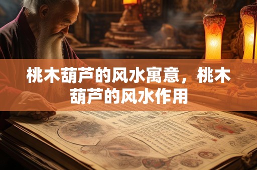 桃木葫芦的风水寓意，桃木葫芦的风水作用
