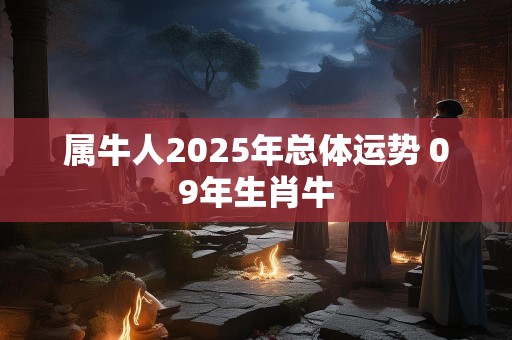 属牛人2025年总体运势 09年生肖牛