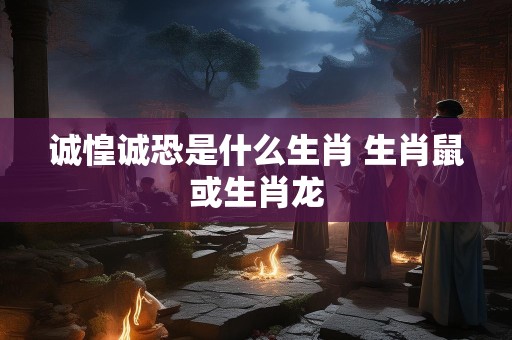 诚惶诚恐是什么生肖 生肖鼠或生肖龙