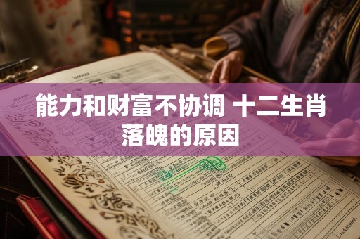 能力和财富不协调 十二生肖落魄的原因