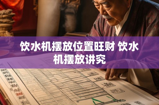 饮水机摆放位置旺财 饮水机摆放讲究
