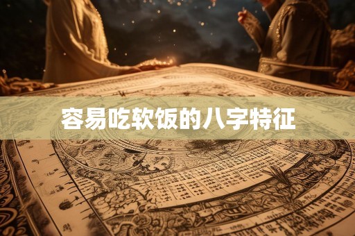 容易吃软饭的八字特征