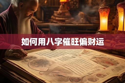 如何用八字催旺偏财运