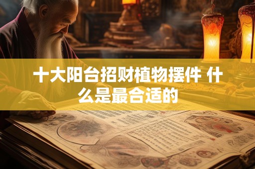 十大阳台招财植物摆件 什么是最合适的