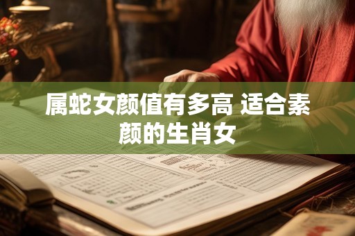 属蛇女颜值有多高 适合素颜的生肖女