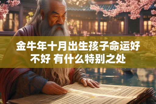 金牛年十月出生孩子命运好不好 有什么特别之处