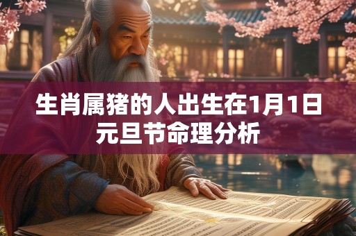 生肖属猪的人出生在1月1日元旦节命理分析