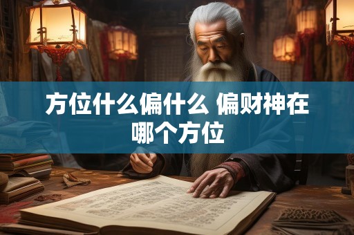 方位什么偏什么 偏财神在哪个方位