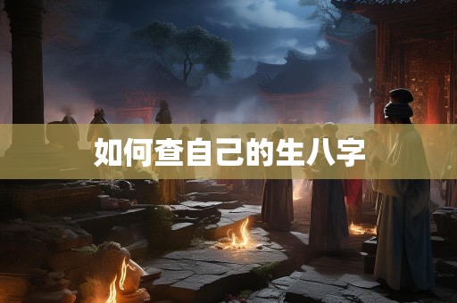 如何查自己的生八字