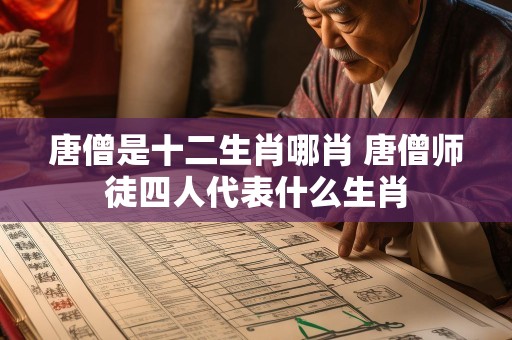 唐僧是十二生肖哪肖 唐僧师徒四人代表什么生肖