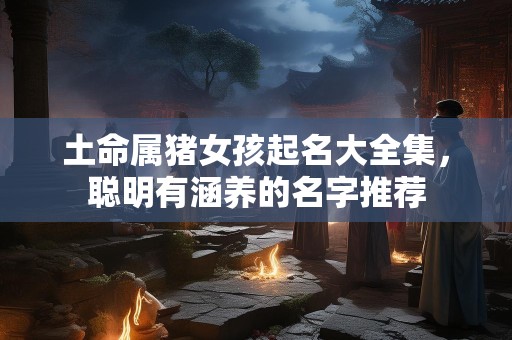 土命属猪女孩起名大全集，聪明有涵养的名字推荐