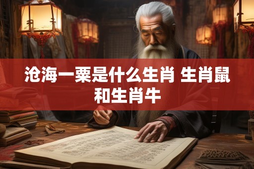 沧海一粟是什么生肖 生肖鼠和生肖牛